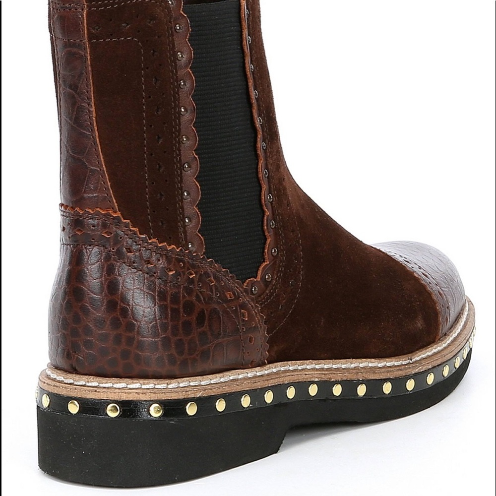 Free people brown atlas suede Chelsea boot - Picture 3 of 9